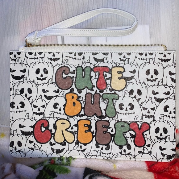 Cute But Creepy Halloween Clutch Bag - Picture 1 of 2